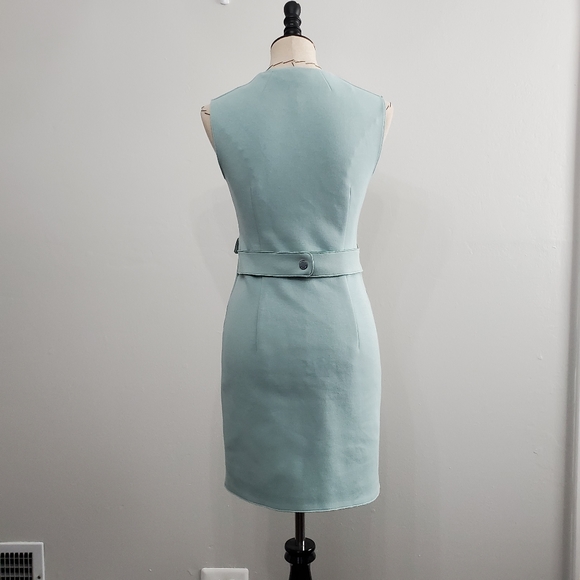 Tory Burch Pastel Blue Scuba Sheath Dress - Picture 5 of 14